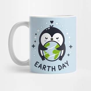 Earth Day Penguin Mug